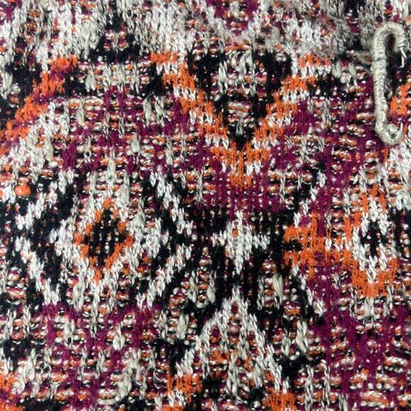 J JILL Open‎ Aztec Chunky Long Cardigan Size 1X - Picture 7 of 9